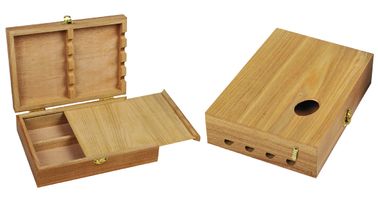Logo privato di colore di arte dei contenitori di stoccaggio del contenitore di legno naturale di pittura disponibile