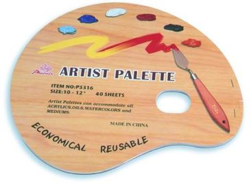 Cuscinetto materiale di arte della tavolozza della pittura dell'artista del cuscinetto della pittura dell'artista della copertina di carta per i bambini