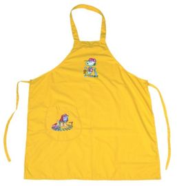 Grembiuli del poliestere del grembiule della pittura dei bambini gialli di colore per gli studenti