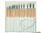 Strumenti utili di bambù del supporto di spazzola di colore naturale, casi 41,5 * 56cm del rotolo della spazzola dell'artista