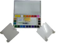 12 / 18/24pcs/insieme della pittura dell'acquerello di arte scatola di plastica della pittura dei bambini solidi di colori