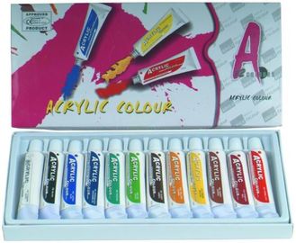 La bella pittura di arte colora i colori primari 6 la X di arte la X 12ml/12 12ml/18 tubi di X 12ml