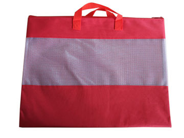 La dimensione Mesh Bag With Handle, B4 del poliestere, il colore solido, il colore e la dimensione possono essere personalizzati